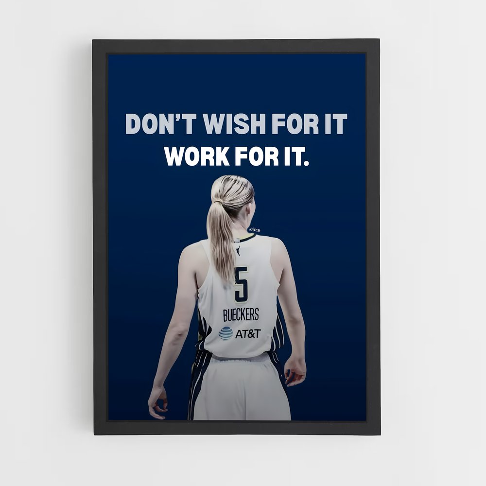Poster Don't Work It – affiche Basketball (vue 2)